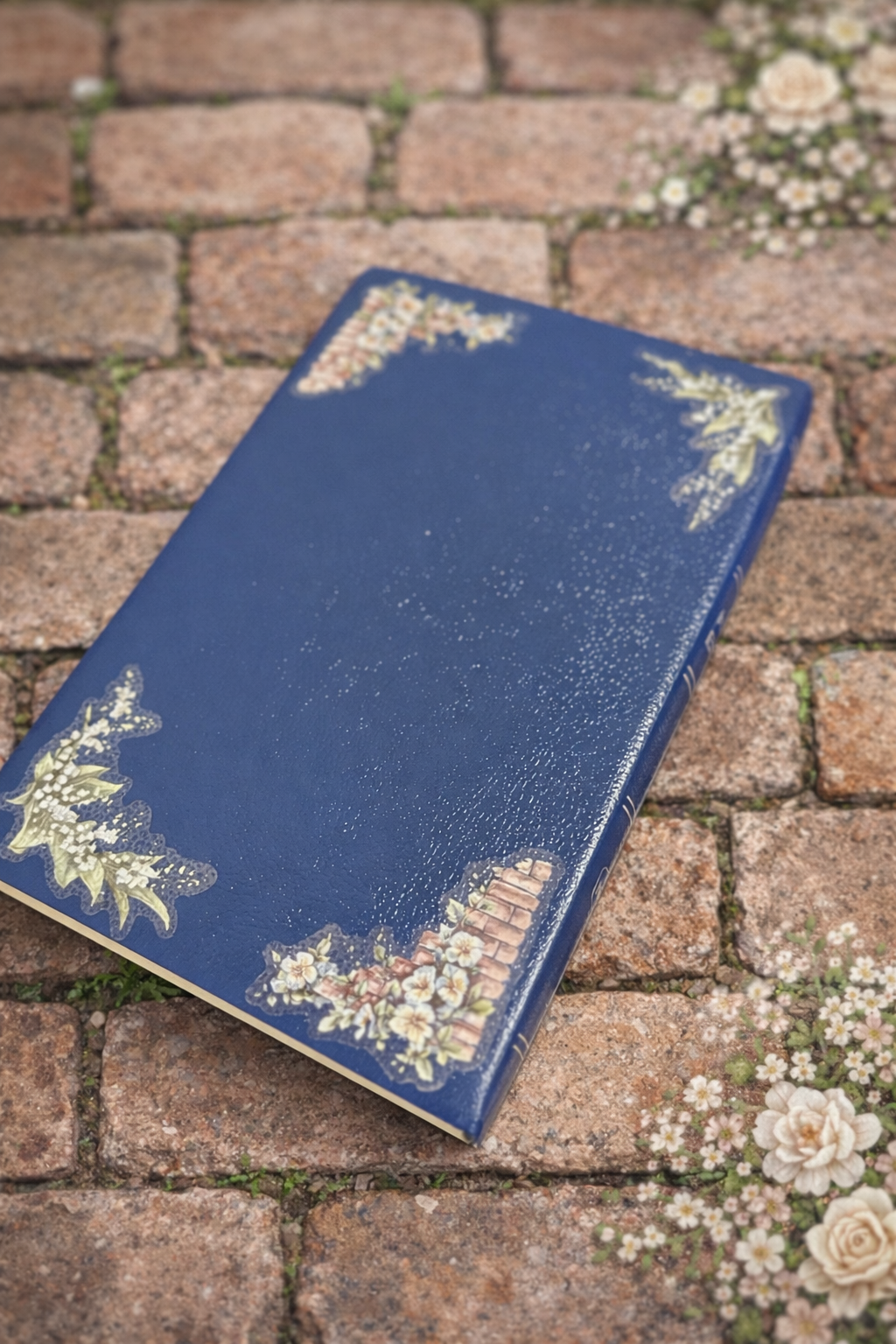 💙Navy Bloom NKJV Holy Bible | Custom Floral Designed Faith Edition