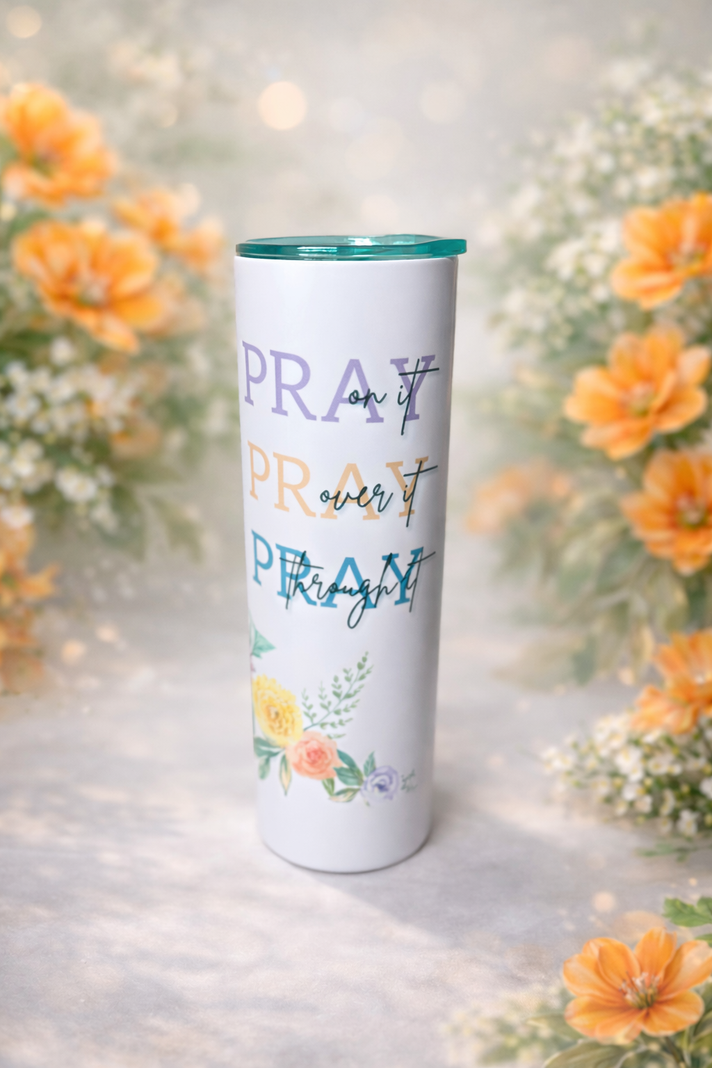 Blank Canvas 20oz Stainless Steel “Pray Over It” Edition