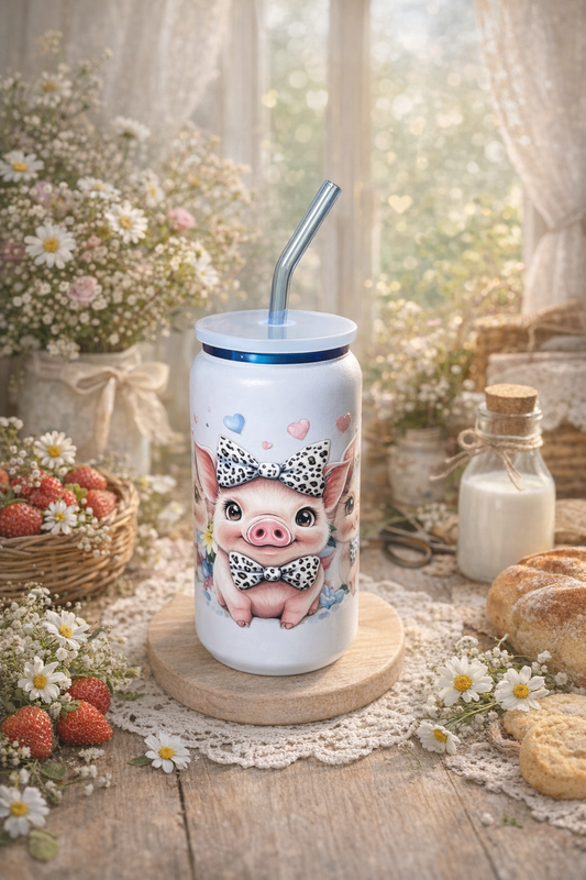Pretty in Pink Piggy – 16oz Color Pop Tumbler