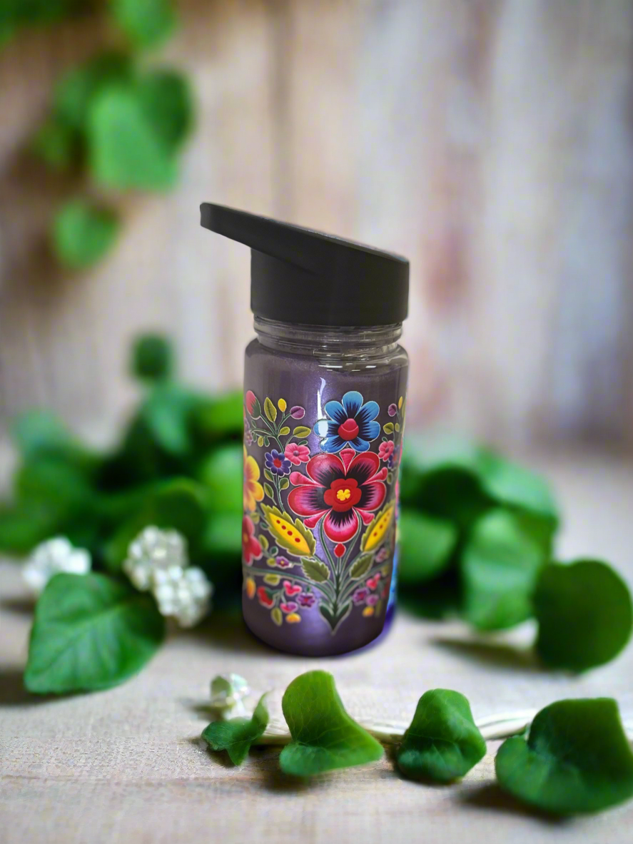 Purple Mica Snow Globe