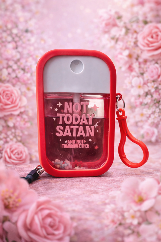 “Not Today Satan” Vanilla Bow Charm Hand Sanitizer