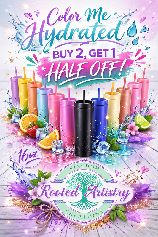 Color Me Hydrated 💧 Buy 2, Get 1 Half Off!