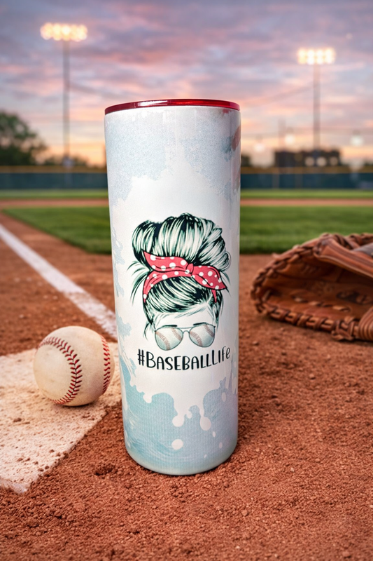 Diamond Darling Skinny Tumbler ✨ | Baseball Life Glam Edition