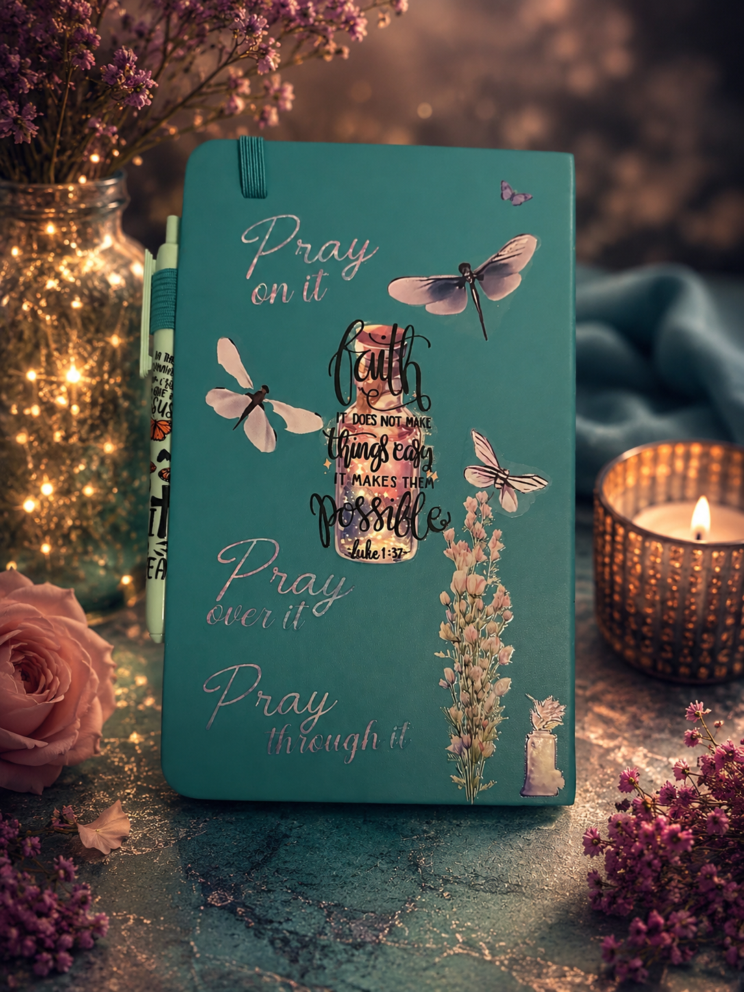 Teal Serenity™ Faith Journal Set