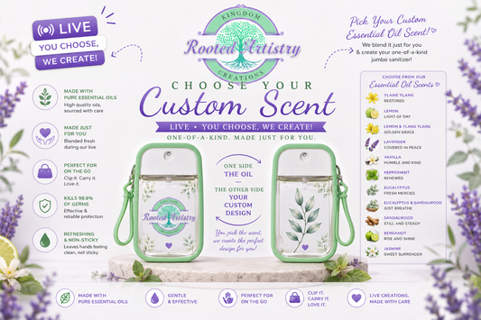 🌿 Jumbo Custom Scent Sanitizer Bar | Pick Your Perfect Blend